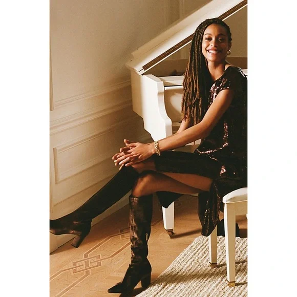 NWT Anthropologie Maeve Kara Sequined Mini dress - Picture 3 of 7